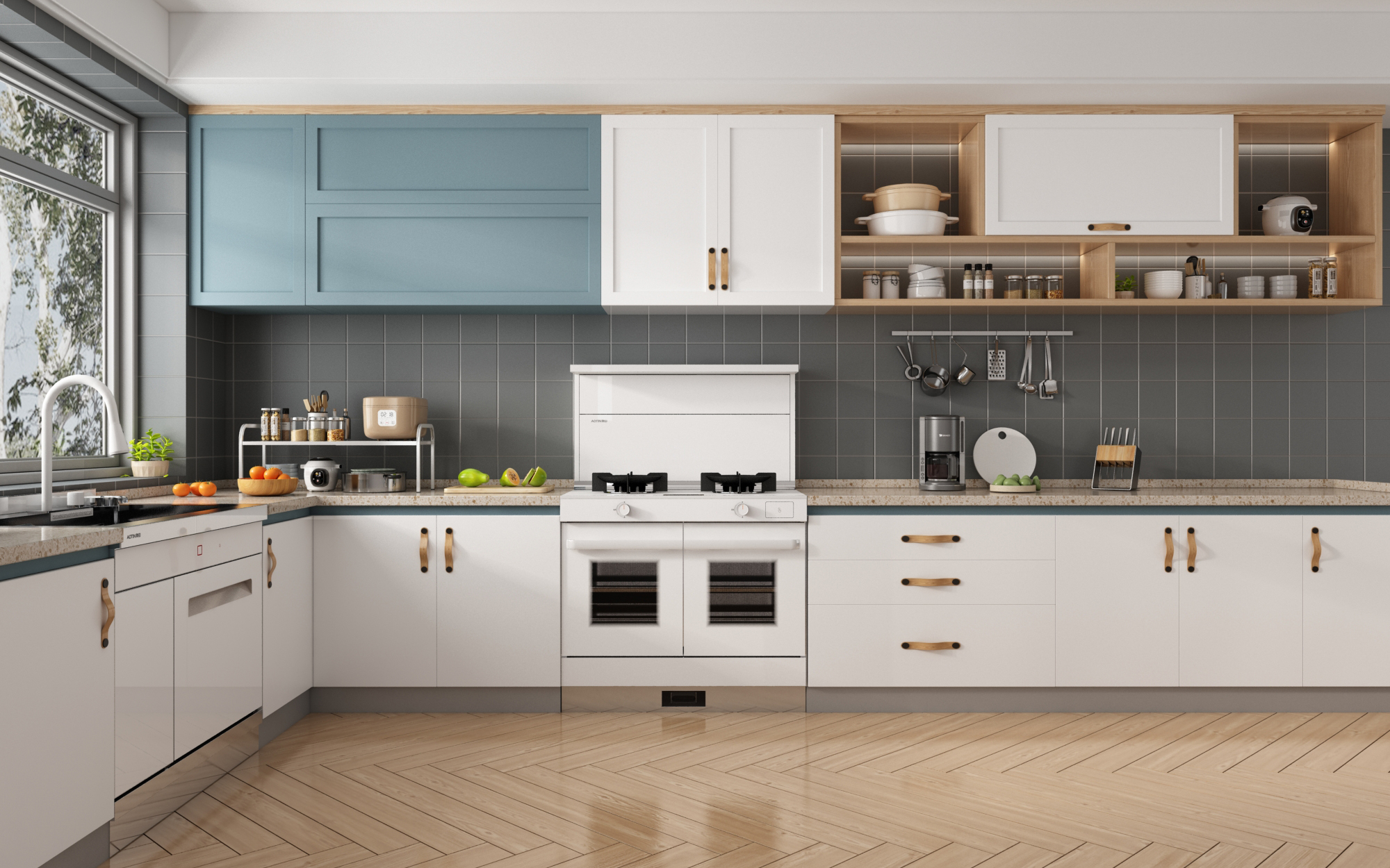 化繁为简的空间设计，杏鑫注册智能集成厨电让厨房生活成为美味艺术！
